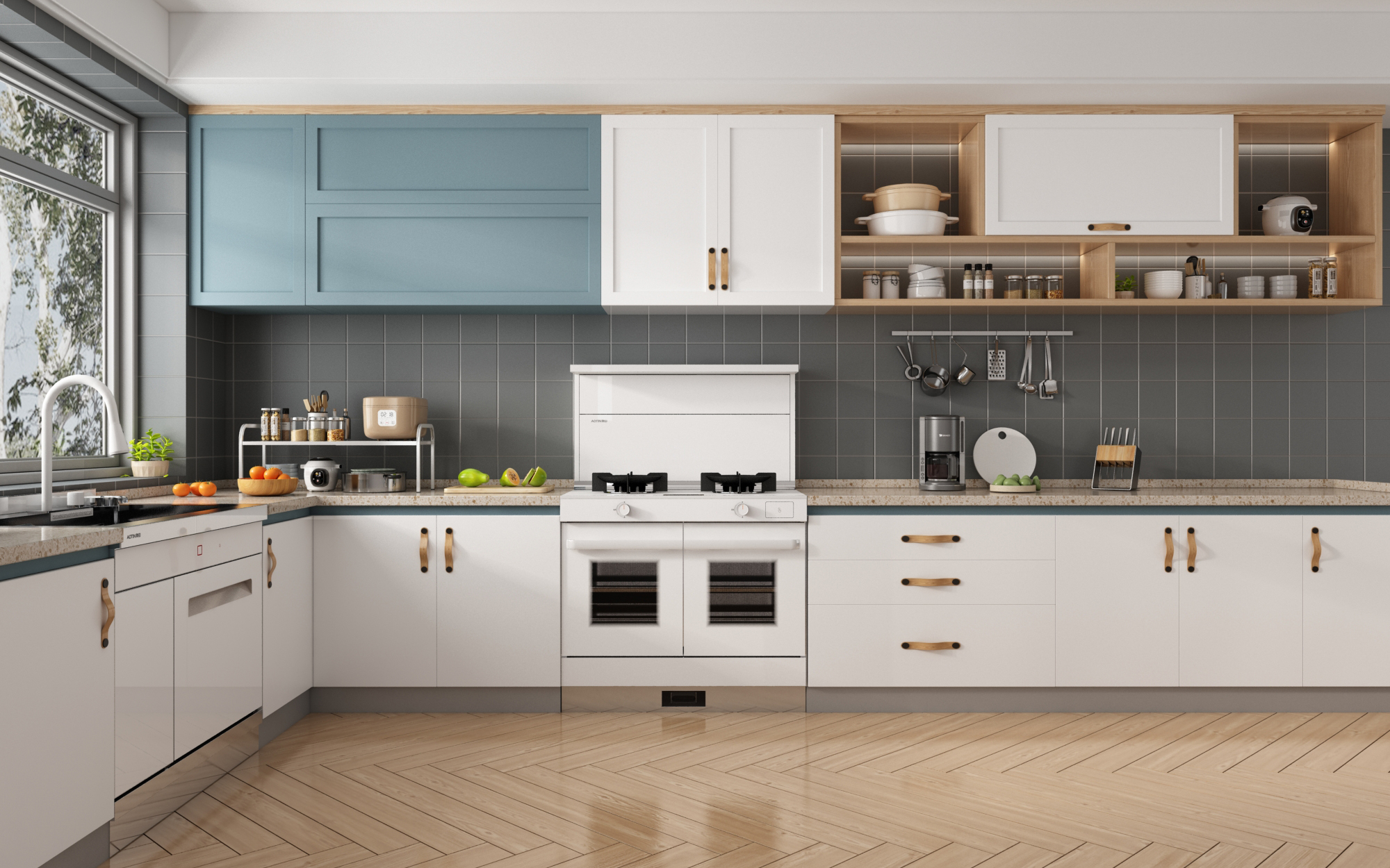 化繁为简的空间设计，杏鑫注册智能集成厨电让厨房生活成为美味艺术！
